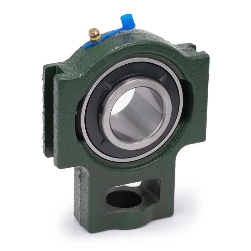 Xike 2 Pcs UCT207 Bore 35 mm Pillow Block Take-Up Mounted Ball Bearings, Solid Cast Iron Base and Self Aligning Chrome Steel - Image 5